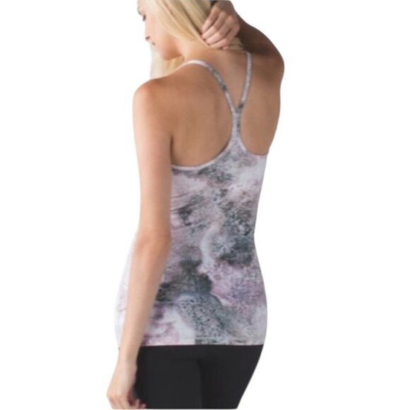 Lululemon Power Y Tank Luon Sugar Crush Multi Size 6 - Picture 2 of 11
